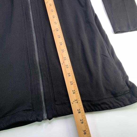 Eileen Fisher Black Zip Cardigan Jacket Women’s S Tencel Stretch Quiet Fleece - Picture 15 of 16